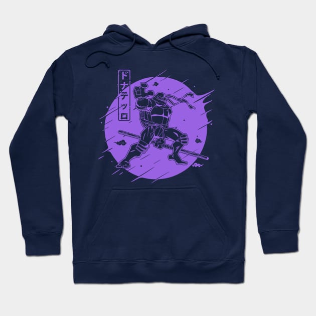 Purple Warrior Ninja Hoodie by inkonfiremx